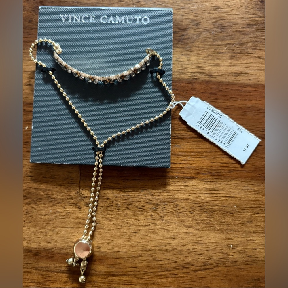 NWT Vince Camuto Elegant Beaded Gold Women's Bracelet